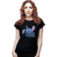Load image into Gallery viewer, Shirts Fitted Shirts, Woman / Small / Black Darth Stitch