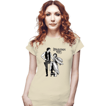 Load image into Gallery viewer, Daily_Deal_Shirts Fitted Shirts, Woman / Small / White Leia & Han Rebels