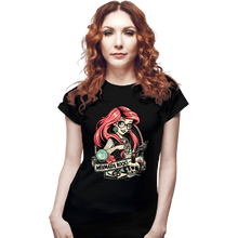 Load image into Gallery viewer, Daily_Deal_Shirts Fitted Shirts, Woman / Small / Black Rocker Ariel