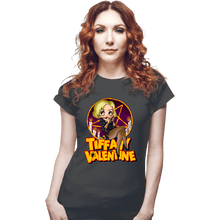 Load image into Gallery viewer, Shirts Fitted Shirts, Woman / Small / Charcoal Tiffany Valentine