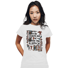 Load image into Gallery viewer, Daily_Deal_Shirts Fitted Shirts, Woman / Small / White Illuminated Shiteth