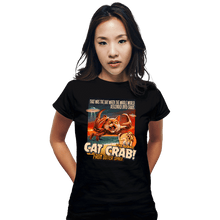 Load image into Gallery viewer, Secret_Shirts Fitted Shirts, Woman / Small / Black Cat Crab!