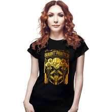 Load image into Gallery viewer, Daily_Deal_Shirts Fitted Shirts, Woman / Small / Black Samus Foil Crest