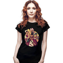 Load image into Gallery viewer, Daily_Deal_Shirts Fitted Shirts, Woman / Small / Black The Mushroom Gang