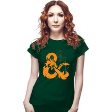 Load image into Gallery viewer, Daily_Deal_Shirts Fitted Shirts, Woman / Small / Irish Green Basements & Dragons