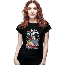 Load image into Gallery viewer, Daily_Deal_Shirts Fitted Shirts, Woman / Small / Black Ragnar's Ice Kripsies