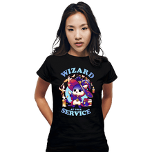 Load image into Gallery viewer, Daily_Deal_Shirts Fitted Shirts, Woman / Small / Black Wizard's Call