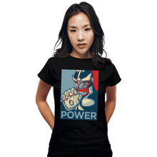 Load image into Gallery viewer, Shirts Fitted Shirts, Woman / Small / Black Power