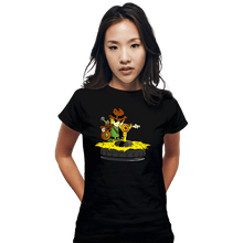 Load image into Gallery viewer, Shirts Fitted Shirts, Woman / Small / Black Raiders Of The Boss Key