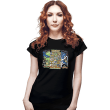 Load image into Gallery viewer, Shirts Fitted Shirts, Woman / Small / Black Clash Of Rip Offs