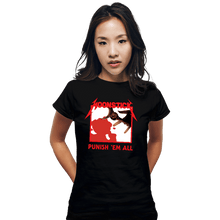 Load image into Gallery viewer, Secret_Shirts Fitted Shirts, Woman / Small / Black Punish Em-All