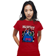 Load image into Gallery viewer, Daily_Deal_Shirts Fitted Shirts, Woman / Small / Red The Hellfire Club Comics