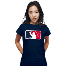 Load image into Gallery viewer, Daily_Deal_Shirts Fitted Shirts, Woman / Small / Navy Major League Archaeology