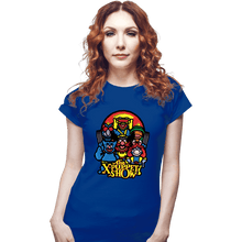 Load image into Gallery viewer, Daily_Deal_Shirts Fitted Shirts, Woman / Small / Royal Blue The X-Puppet Show
