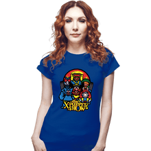 Load image into Gallery viewer, Daily_Deal_Shirts Fitted Shirts, Woman / Small / Royal Blue The X-Puppet Show