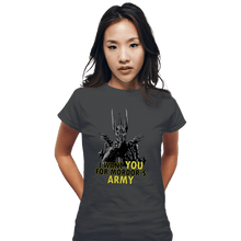 Load image into Gallery viewer, Shirts Fitted Shirts, Woman / Small / Charcoal Mordor's Army