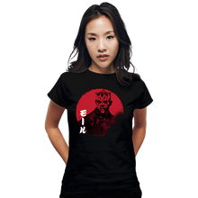 Load image into Gallery viewer, Daily_Deal_Shirts Fitted Shirts, Woman / Small / Black Red Sun Maul