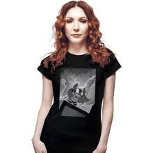 Load image into Gallery viewer, Shirts Fitted Shirts, Woman / Small / Black The Cute Knight