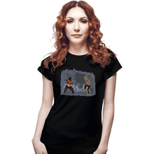 Load image into Gallery viewer, Shirts Fitted Shirts, Woman / Small / Black Dragon Kid
