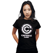 Load image into Gallery viewer, Shirts Fitted Shirts, Woman / Small / Black Ddjvigo's Glitch Capsule Corp