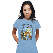 Load image into Gallery viewer, Daily_Deal_Shirts Fitted Shirts, Woman / Small / Powder Blue Vincent Van Dog