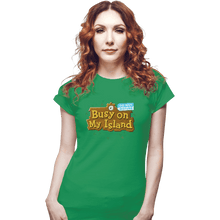 Load image into Gallery viewer, Shirts Fitted Shirts, Woman / Small / Irish Green Do Not Disturb