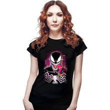 Load image into Gallery viewer, Daily_Deal_Shirts Fitted Shirts, Woman / Small / Black Glitch Venom