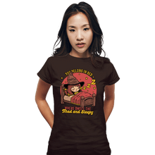 Load image into Gallery viewer, Secret_Shirts Fitted Shirts, Woman / Small / Black Where Dwell The Sleepy