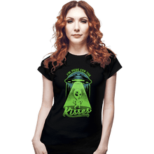 Load image into Gallery viewer, Daily_Deal_Shirts Fitted Shirts, Woman / Small / Black Here For The Kisses