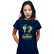 Load image into Gallery viewer, Shirts Fitted Shirts, Woman / Small / Navy Retro Airbender