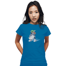 Load image into Gallery viewer, Shirts Fitted Shirts, Woman / Small / Sapphire Droid Squee