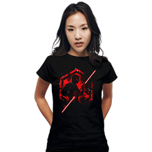 Load image into Gallery viewer, Shirts Fitted Shirts, Woman / Small / Black Double-Bladed Warrior