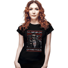 Load image into Gallery viewer, Daily_Deal_Shirts Fitted Shirts, Woman / Small / Black A Very Cyber Christmas