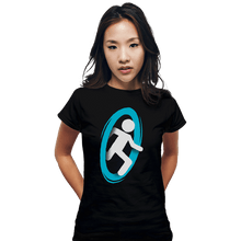 Load image into Gallery viewer, Shirts Fitted Shirts, Woman / Small / Black Portal A