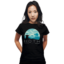 Load image into Gallery viewer, Shirts Fitted Shirts, Woman / Small / Black Icey Planet