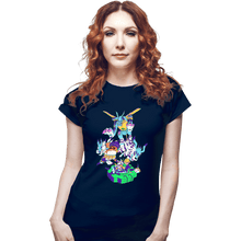 Load image into Gallery viewer, Daily_Deal_Shirts Fitted Shirts, Woman / Small / Navy Friendship