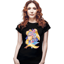 Load image into Gallery viewer, Shirts Fitted Shirts, Woman / Small / Black Magical Lock and Time Key