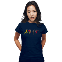 Load image into Gallery viewer, Shirts Fitted Shirts, Woman / Small / Navy Carrey Walks