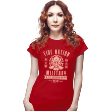 Load image into Gallery viewer, Shirts Fitted Shirts, Woman / Small / Red Fire is Fierce