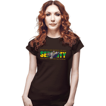 Load image into Gallery viewer, Secret_Shirts Fitted Shirts, Woman / Small / Black Serenity Flag