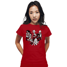 Load image into Gallery viewer, Daily_Deal_Shirts Fitted Shirts, Woman / Small / Red Symphonia