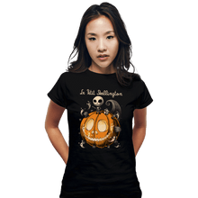 Load image into Gallery viewer, Daily_Deal_Shirts Fitted Shirts, Woman / Small / Black Le Petit Skellington