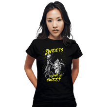 Load image into Gallery viewer, Shirts Fitted Shirts, Woman / Small / Black Sweets To The Sweet