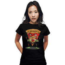 Load image into Gallery viewer, Shirts Fitted Shirts, Woman / Small / Black Ninja Pizza