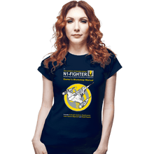 Load image into Gallery viewer, Daily_Deal_Shirts Fitted Shirts, Woman / Small / Navy N1 Fighter Manual