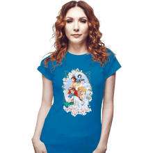 Load image into Gallery viewer, Shirts Fitted Shirts, Woman / Small / Sapphire Sailor Princesses
