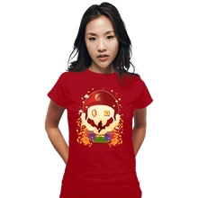 Load image into Gallery viewer, Daily_Deal_Shirts Fitted Shirts, Woman / Small / Red Mario Memories