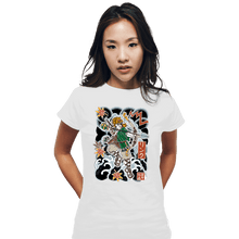 Load image into Gallery viewer, Daily_Deal_Shirts Fitted Shirts, Woman / Small / White Irezumi Link