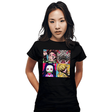 Load image into Gallery viewer, Shirts Fitted Shirts, Woman / Small / Black Kimetsu No Warhol