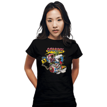 Load image into Gallery viewer, Shirts Fitted Shirts, Woman / Small / Black Groovy Fink